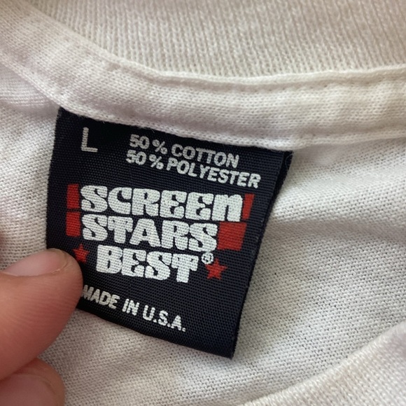 Steve Yzerman Detroit Red Wings Vintage 1988 Hanes Tee Paper Thin White Large - Picture 8 of 8